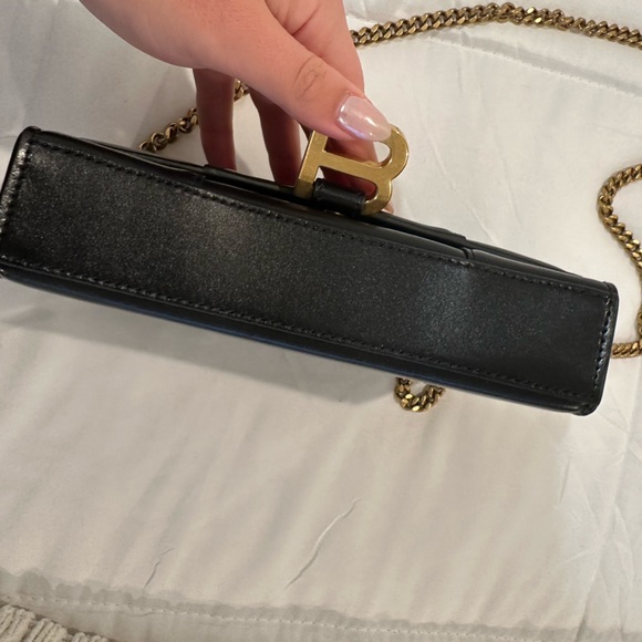 Balenciaga Hourglass wallet on chain - black - like new - Picture 2 of 6